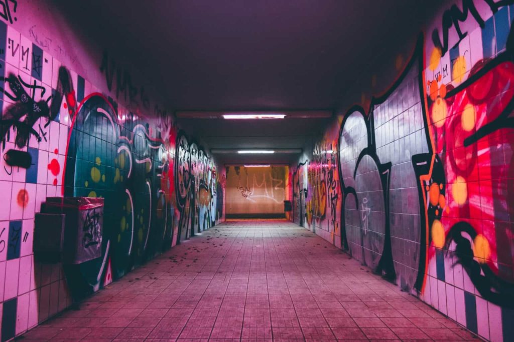 arts painted on the walls