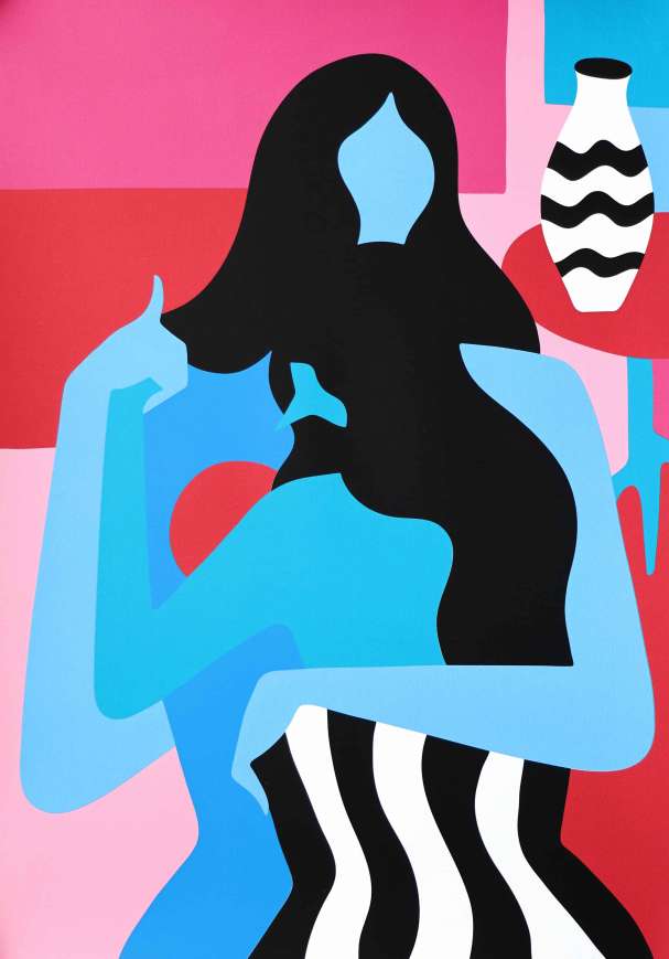 Piet Parra "Safety Dance" Screenprint. 2019. Image © Nonsuch Editions.