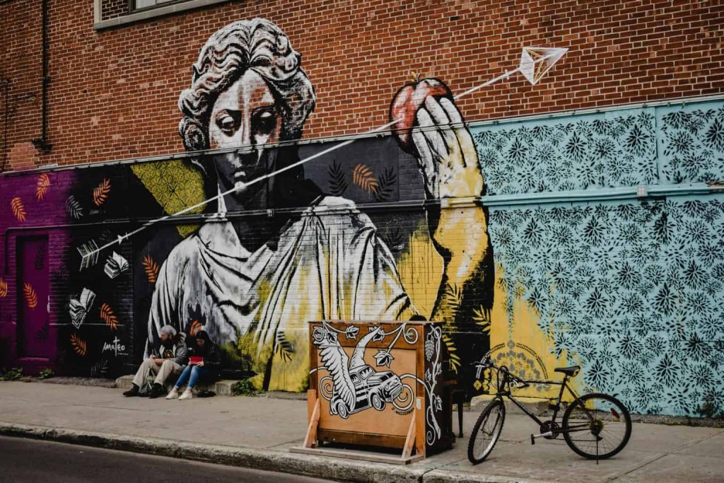 art painted on the wall