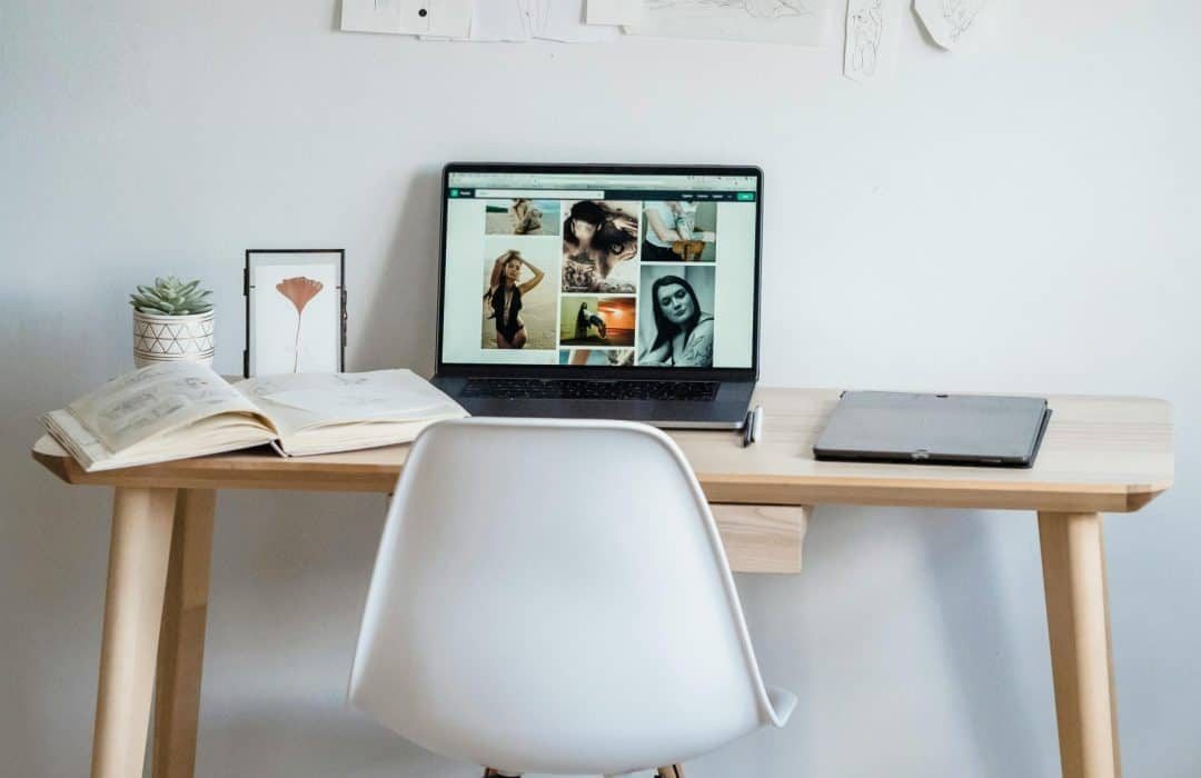 laptop on top of the table
